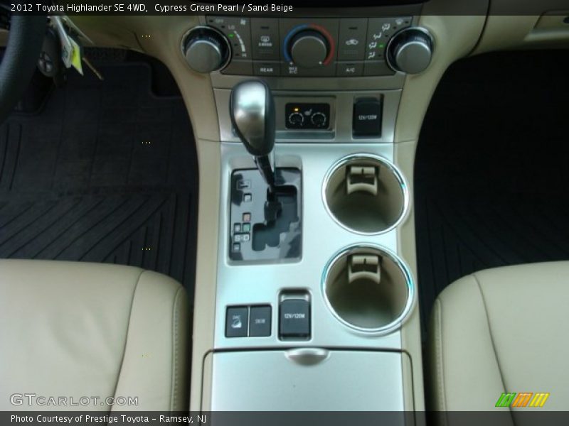  2012 Highlander SE 4WD 5 Speed ECT-i Automatic Shifter
