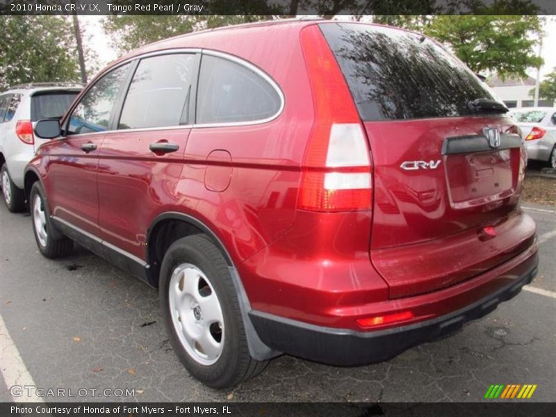 Tango Red Pearl / Gray 2010 Honda CR-V LX