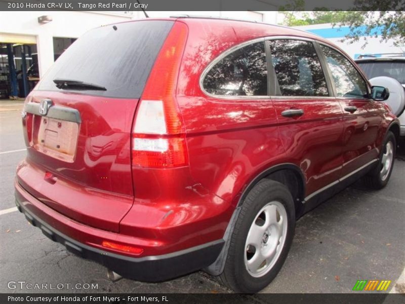 Tango Red Pearl / Gray 2010 Honda CR-V LX