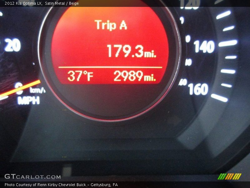 Satin Metal / Beige 2012 Kia Optima LX