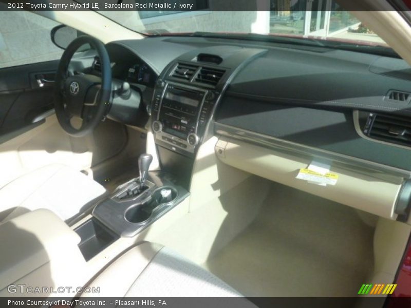 Barcelona Red Metallic / Ivory 2012 Toyota Camry Hybrid LE