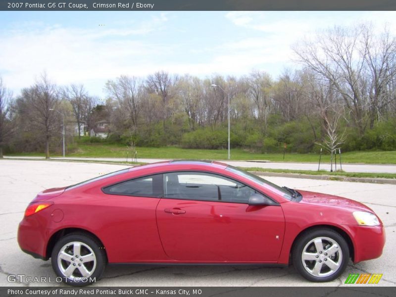 Crimson Red / Ebony 2007 Pontiac G6 GT Coupe