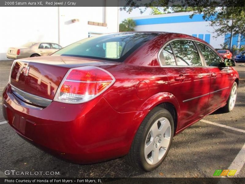 Red Jewel / Gray 2008 Saturn Aura XE