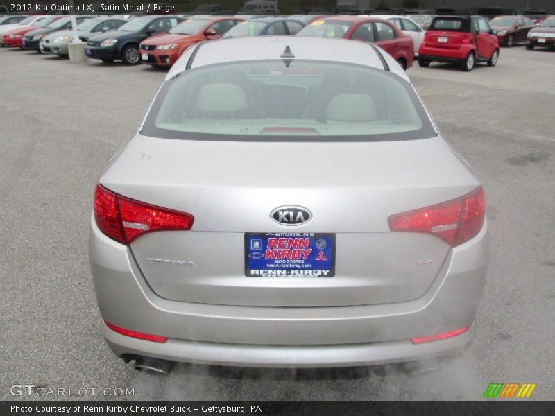 Satin Metal / Beige 2012 Kia Optima LX