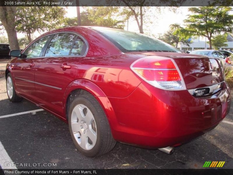 Red Jewel / Gray 2008 Saturn Aura XE