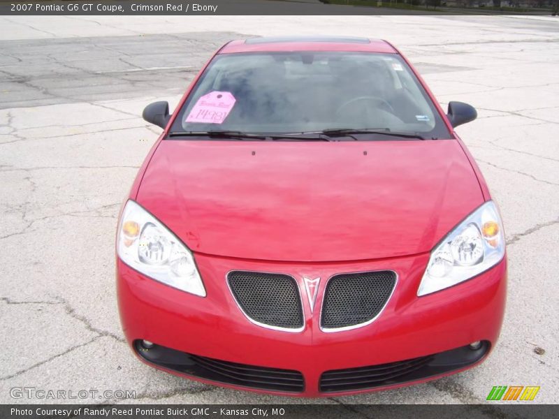 Crimson Red / Ebony 2007 Pontiac G6 GT Coupe