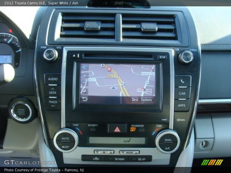 Super White / Ash 2012 Toyota Camry XLE