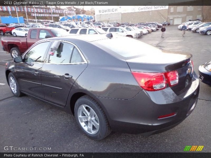 Taupe Gray Metallic / Jet Black/Titanium 2013 Chevrolet Malibu LS