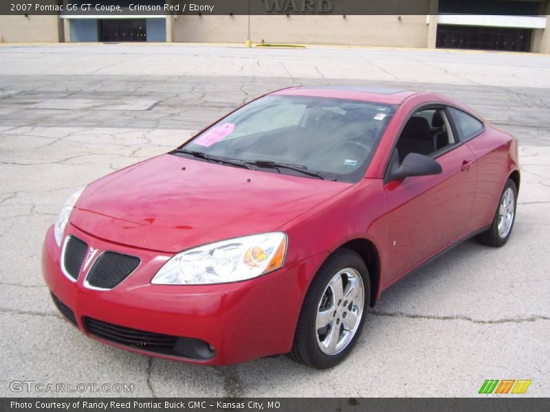 Crimson Red / Ebony 2007 Pontiac G6 GT Coupe