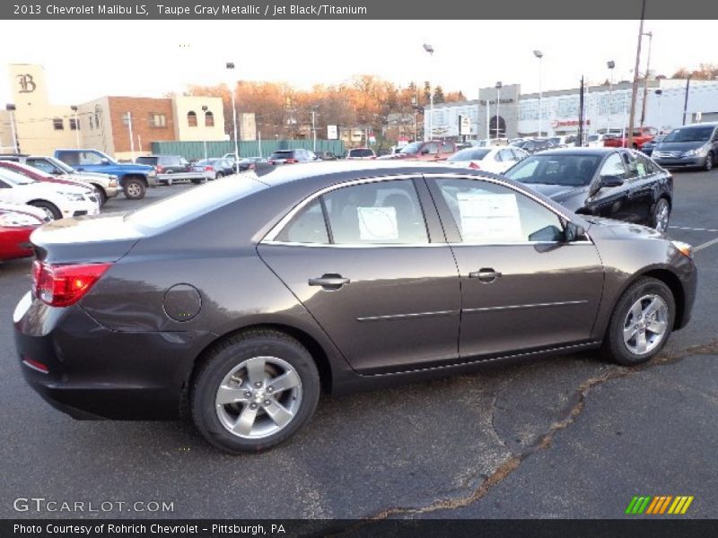 Taupe Gray Metallic / Jet Black/Titanium 2013 Chevrolet Malibu LS