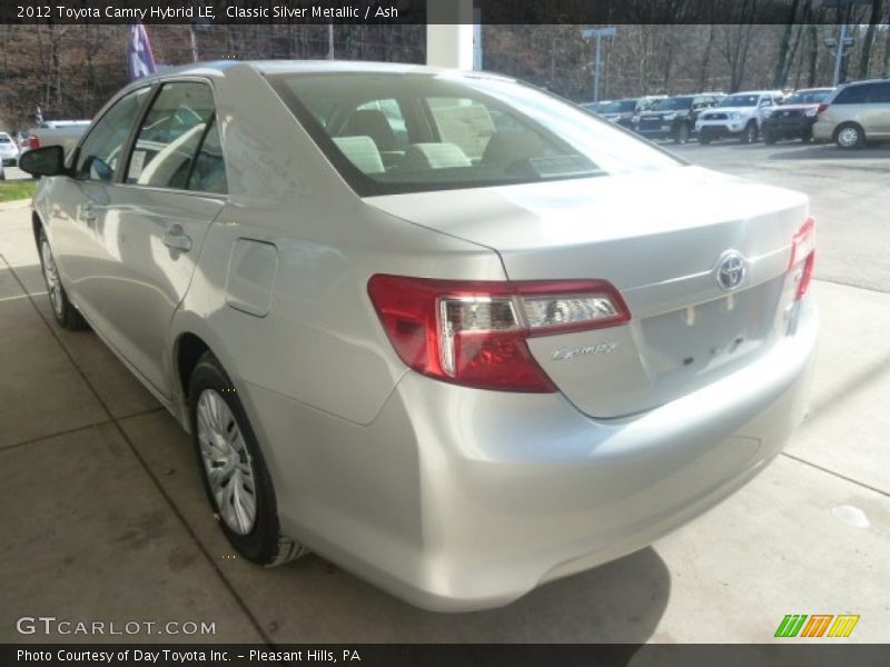 Classic Silver Metallic / Ash 2012 Toyota Camry Hybrid LE