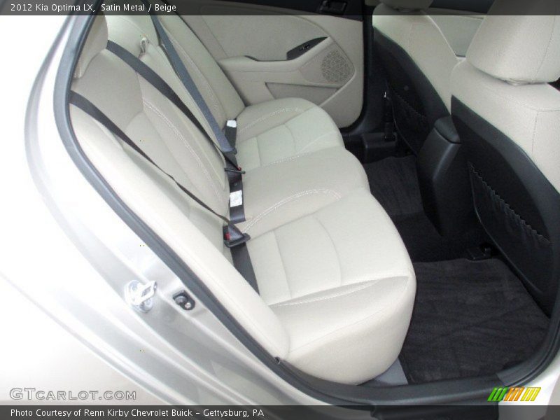 Rear Seat of 2012 Optima LX