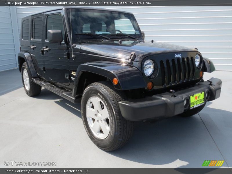 Black / Dark Slate Gray/Medium Slate Gray 2007 Jeep Wrangler Unlimited Sahara 4x4