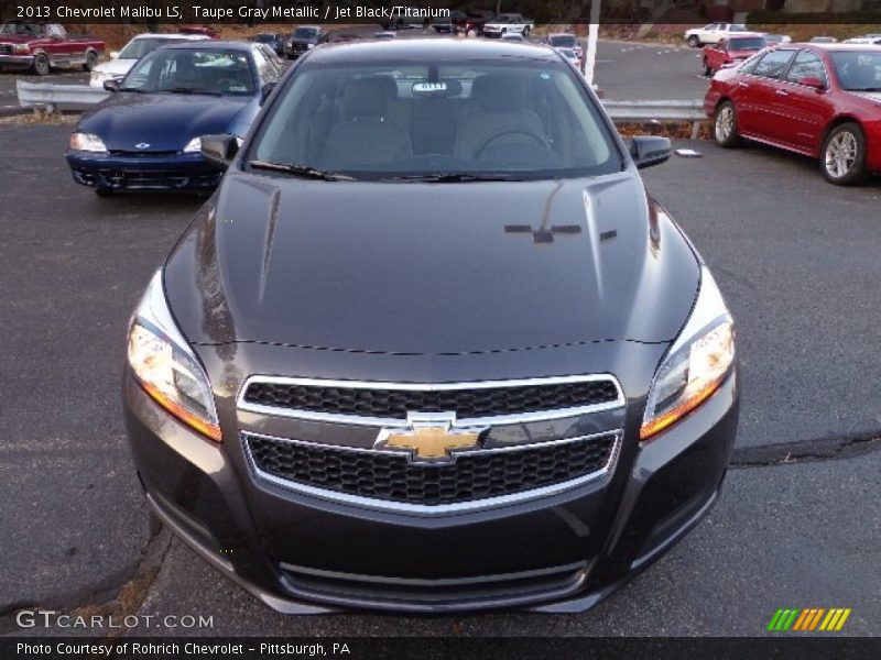 Taupe Gray Metallic / Jet Black/Titanium 2013 Chevrolet Malibu LS