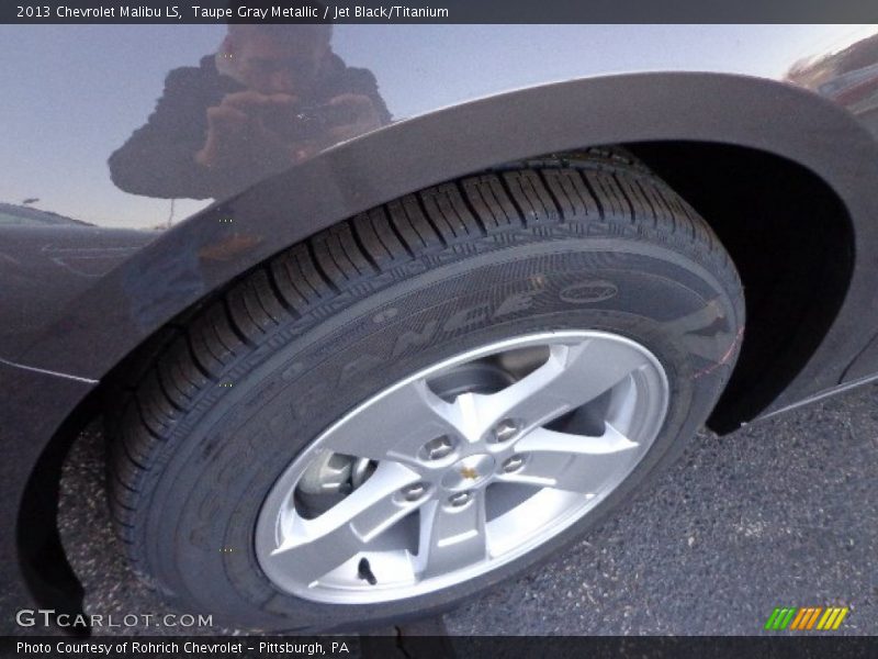 Taupe Gray Metallic / Jet Black/Titanium 2013 Chevrolet Malibu LS