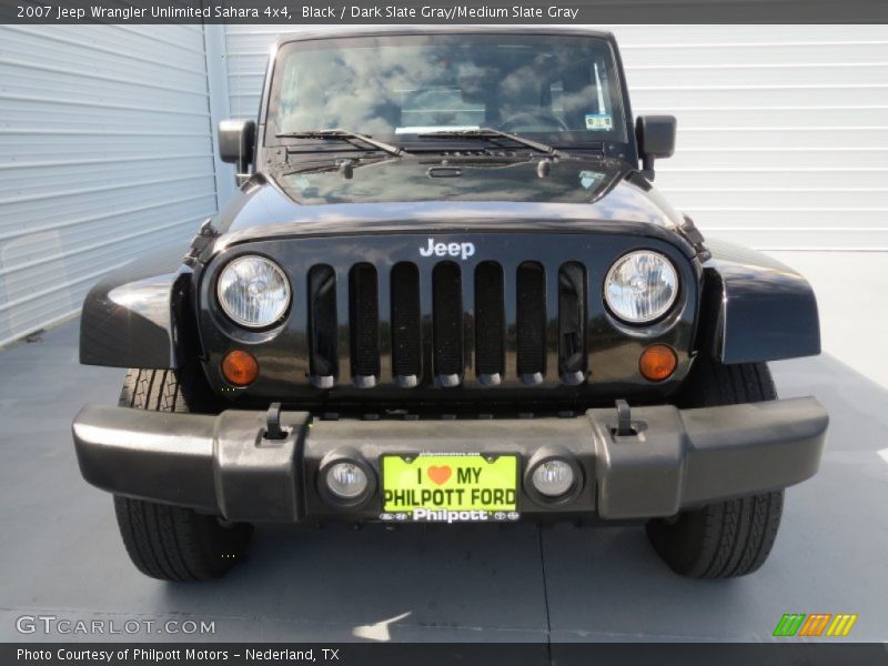 Black / Dark Slate Gray/Medium Slate Gray 2007 Jeep Wrangler Unlimited Sahara 4x4