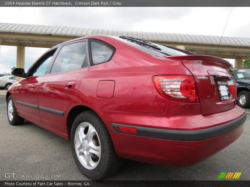 Crimson Dark Red / Gray 2004 Hyundai Elantra GT Hatchback