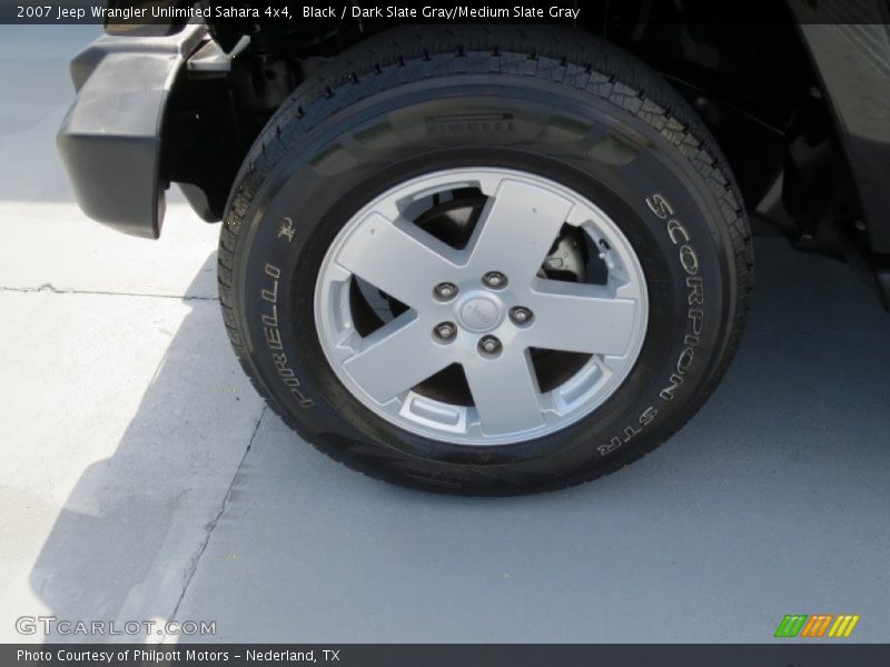 Black / Dark Slate Gray/Medium Slate Gray 2007 Jeep Wrangler Unlimited Sahara 4x4