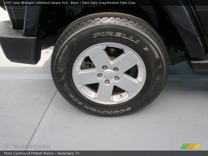 Black / Dark Slate Gray/Medium Slate Gray 2007 Jeep Wrangler Unlimited Sahara 4x4