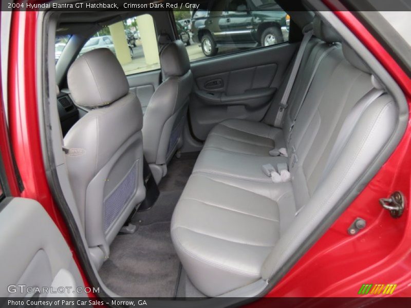 Crimson Dark Red / Gray 2004 Hyundai Elantra GT Hatchback