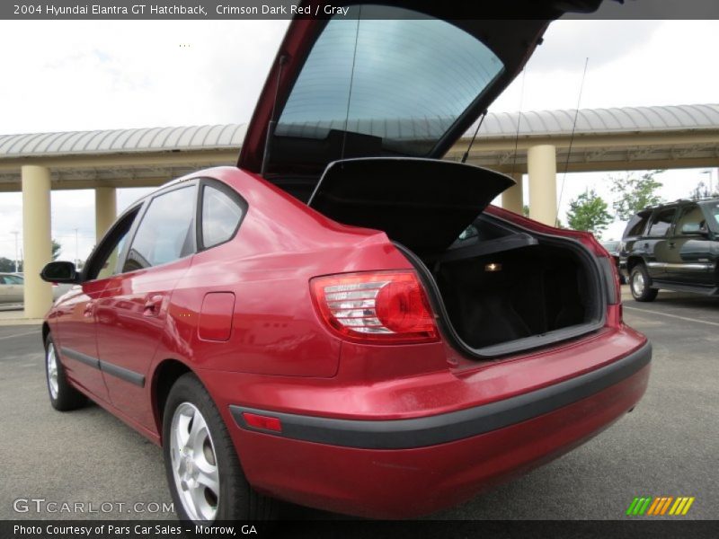 Crimson Dark Red / Gray 2004 Hyundai Elantra GT Hatchback