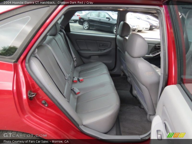 Crimson Dark Red / Gray 2004 Hyundai Elantra GT Hatchback