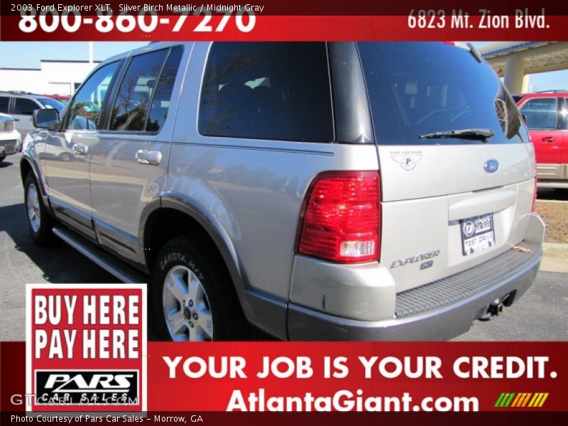 Silver Birch Metallic / Midnight Gray 2003 Ford Explorer XLT
