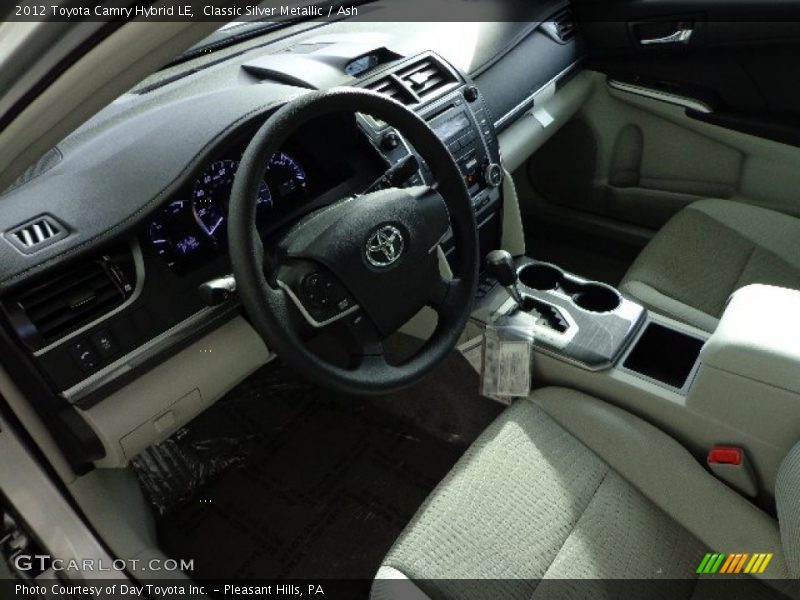 Classic Silver Metallic / Ash 2012 Toyota Camry Hybrid LE