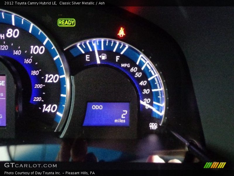 Classic Silver Metallic / Ash 2012 Toyota Camry Hybrid LE