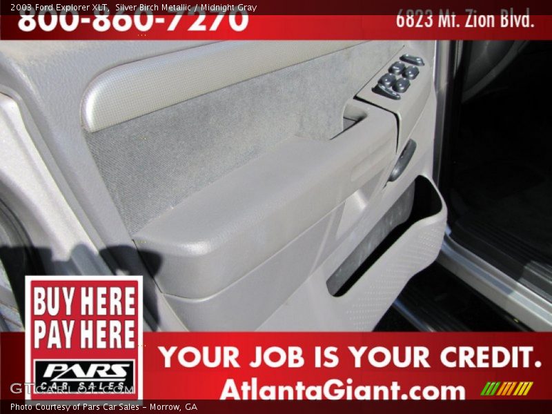 Silver Birch Metallic / Midnight Gray 2003 Ford Explorer XLT