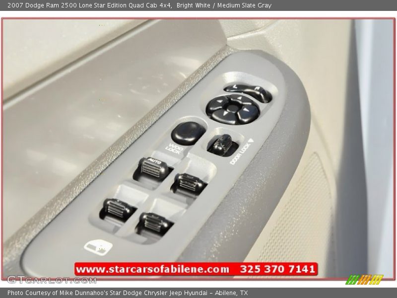 Bright White / Medium Slate Gray 2007 Dodge Ram 2500 Lone Star Edition Quad Cab 4x4