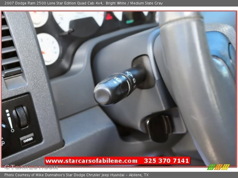 Bright White / Medium Slate Gray 2007 Dodge Ram 2500 Lone Star Edition Quad Cab 4x4