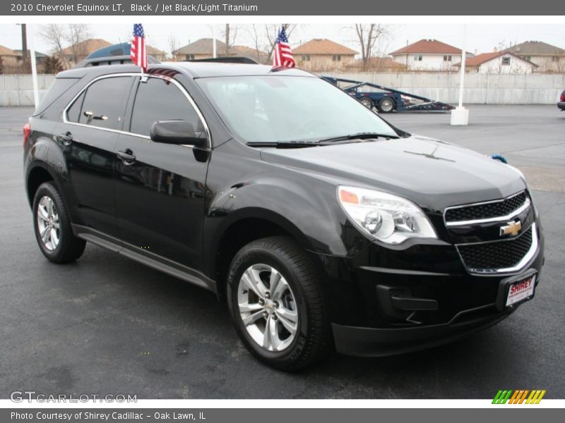 Black / Jet Black/Light Titanium 2010 Chevrolet Equinox LT