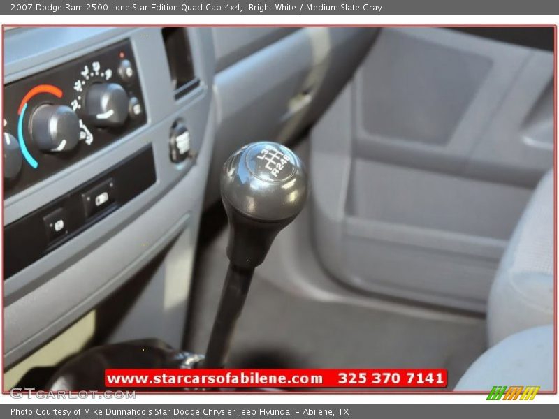 Bright White / Medium Slate Gray 2007 Dodge Ram 2500 Lone Star Edition Quad Cab 4x4