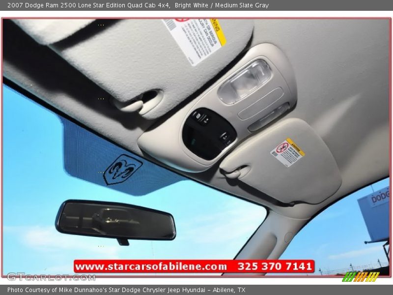 Bright White / Medium Slate Gray 2007 Dodge Ram 2500 Lone Star Edition Quad Cab 4x4