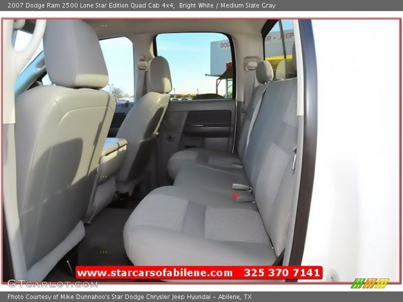 Bright White / Medium Slate Gray 2007 Dodge Ram 2500 Lone Star Edition Quad Cab 4x4