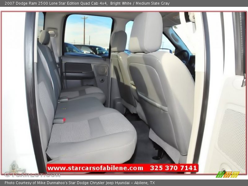 Bright White / Medium Slate Gray 2007 Dodge Ram 2500 Lone Star Edition Quad Cab 4x4