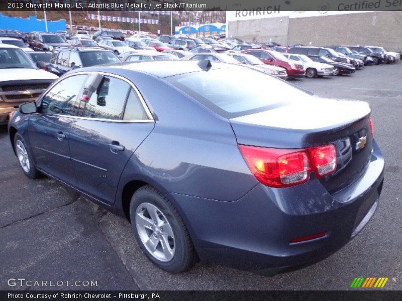 Atlantis Blue Metallic / Jet Black/Titanium 2013 Chevrolet Malibu LS