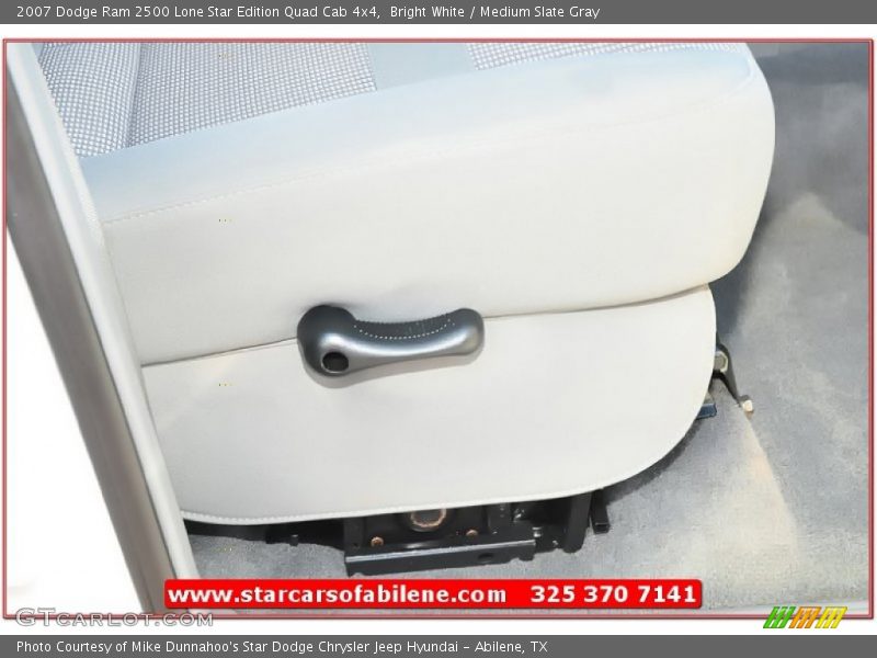 Bright White / Medium Slate Gray 2007 Dodge Ram 2500 Lone Star Edition Quad Cab 4x4