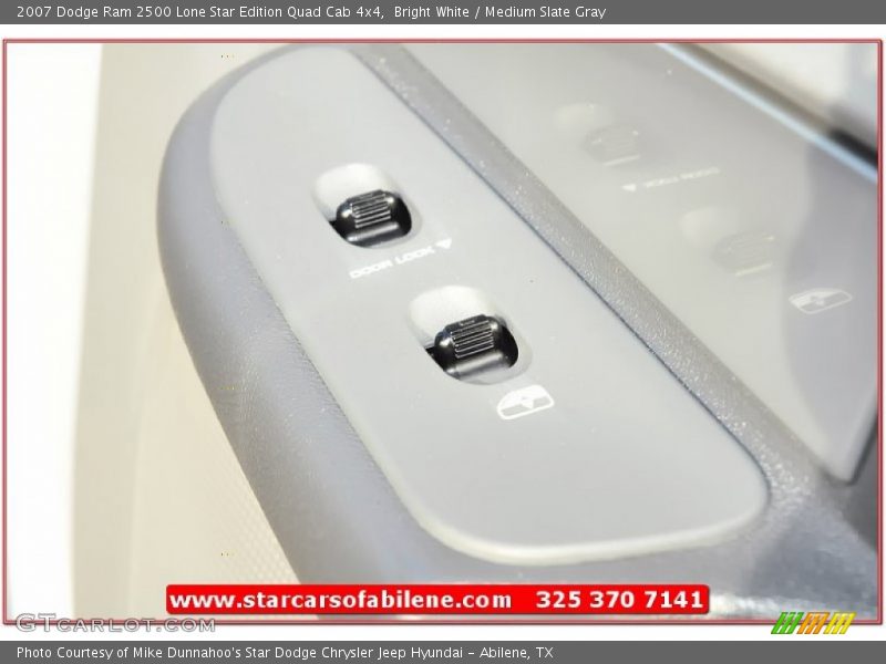 Bright White / Medium Slate Gray 2007 Dodge Ram 2500 Lone Star Edition Quad Cab 4x4