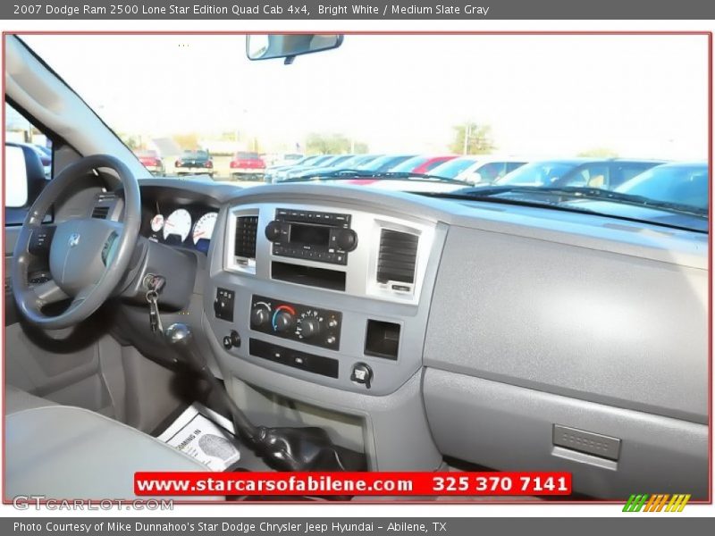 Bright White / Medium Slate Gray 2007 Dodge Ram 2500 Lone Star Edition Quad Cab 4x4