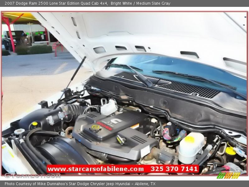 Bright White / Medium Slate Gray 2007 Dodge Ram 2500 Lone Star Edition Quad Cab 4x4