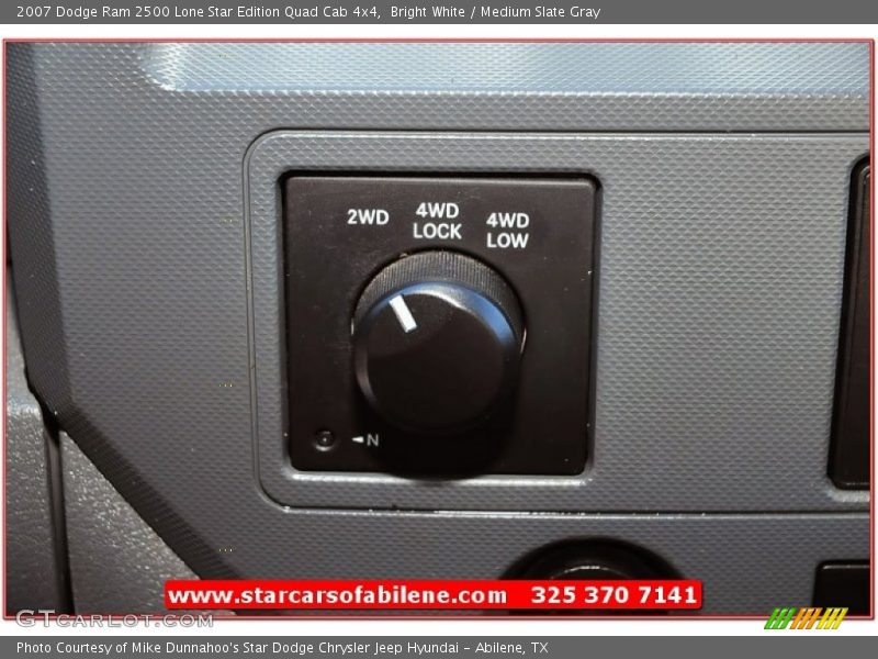 Bright White / Medium Slate Gray 2007 Dodge Ram 2500 Lone Star Edition Quad Cab 4x4