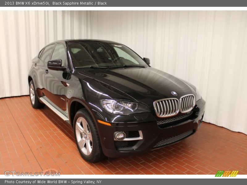 Black Sapphire Metallic / Black 2013 BMW X6 xDrive50i