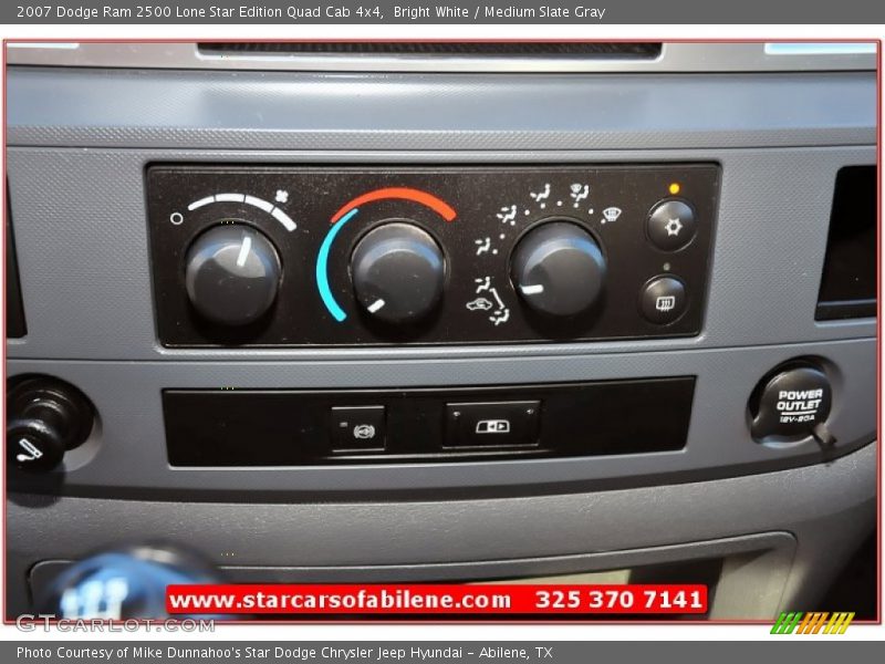Bright White / Medium Slate Gray 2007 Dodge Ram 2500 Lone Star Edition Quad Cab 4x4