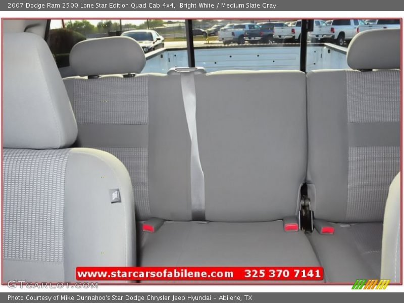 Bright White / Medium Slate Gray 2007 Dodge Ram 2500 Lone Star Edition Quad Cab 4x4