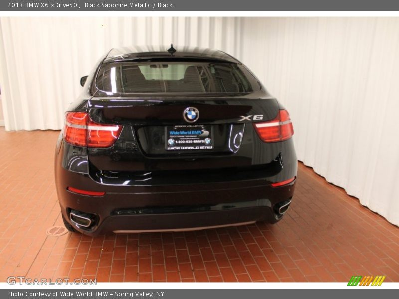 Black Sapphire Metallic / Black 2013 BMW X6 xDrive50i