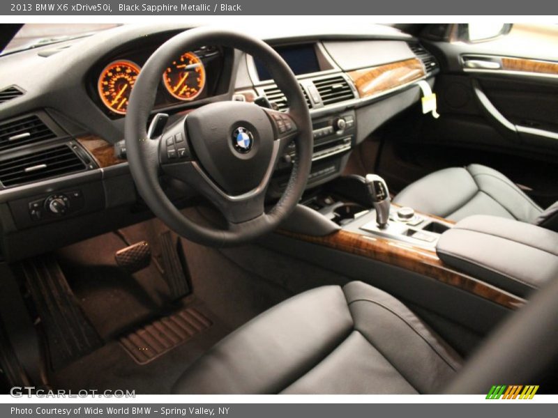 Black Sapphire Metallic / Black 2013 BMW X6 xDrive50i