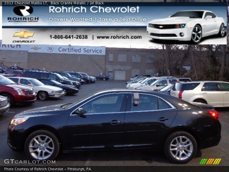 Black Granite Metallic / Jet Black 2013 Chevrolet Malibu LT