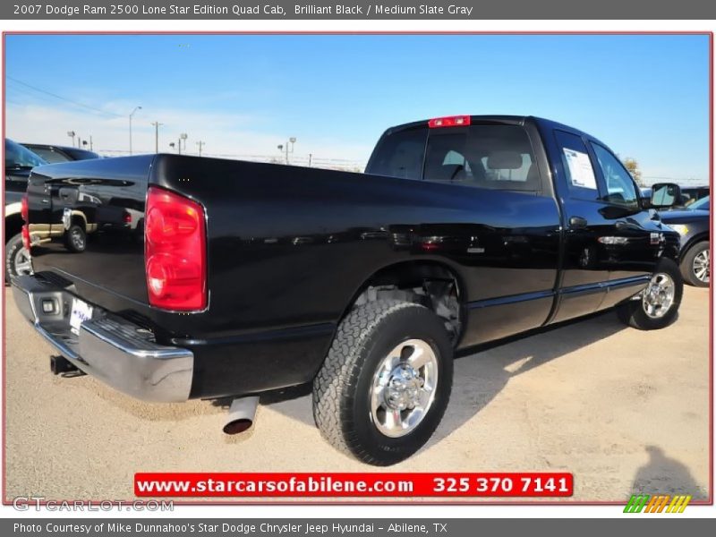 Brilliant Black / Medium Slate Gray 2007 Dodge Ram 2500 Lone Star Edition Quad Cab